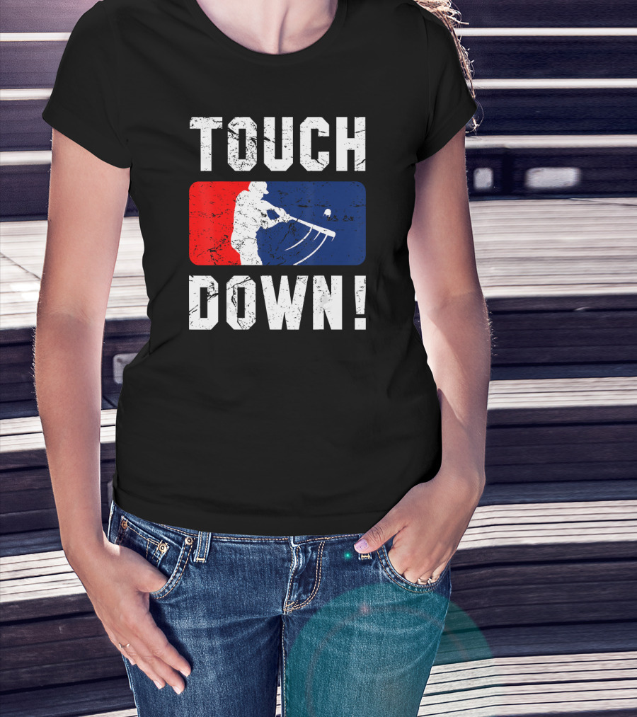 TOUCH DOWN Baseball Parody Iconic Wit T-Shirt