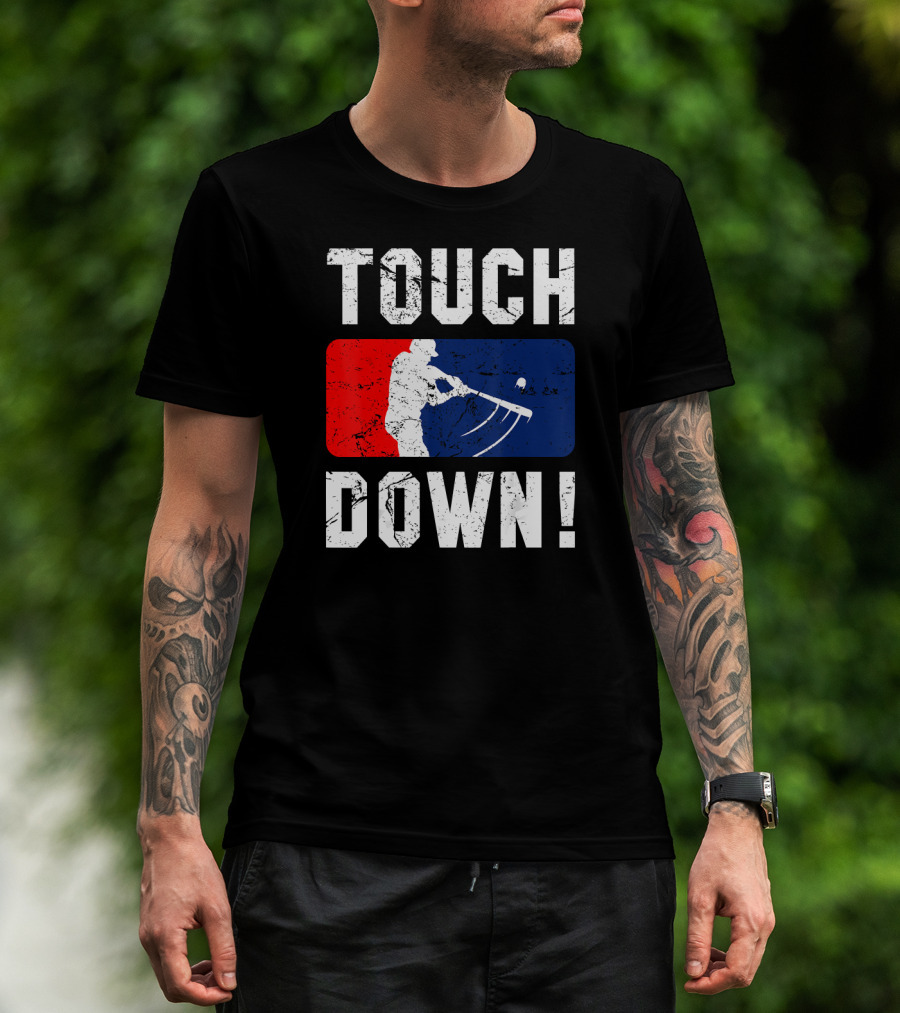 TOUCH DOWN Baseball Parody Iconic Wit T-Shirt