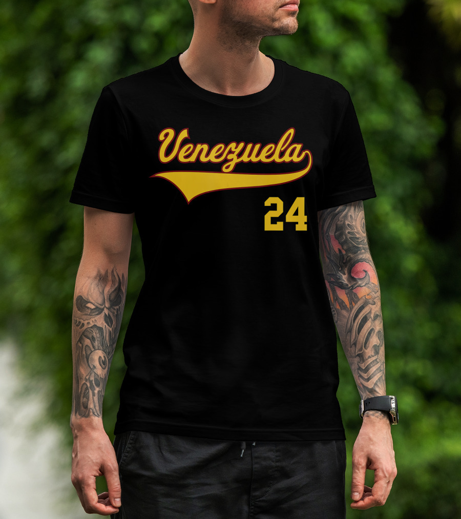 Venezuela 24 Vinotinto Baseball T-Shirt