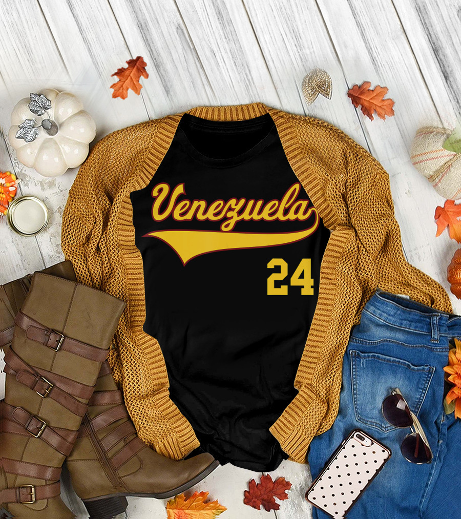 Venezuela 24 Vinotinto Baseball T-Shirt