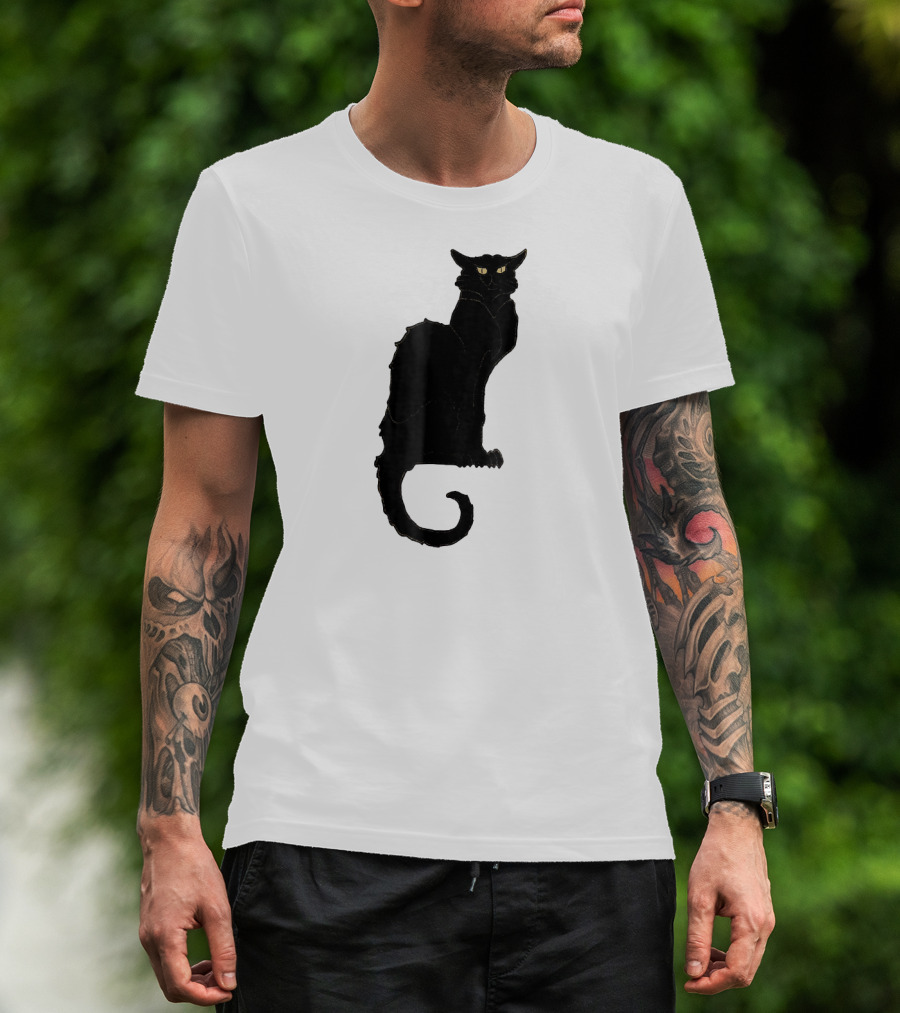Ce Soir Chat Noir Bla Vintage Art Nouveau T-Shirt