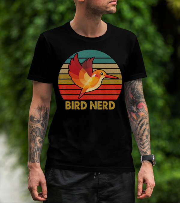 Bird Nerd Vintage Bird Inspired Retro Birding T-Shirt