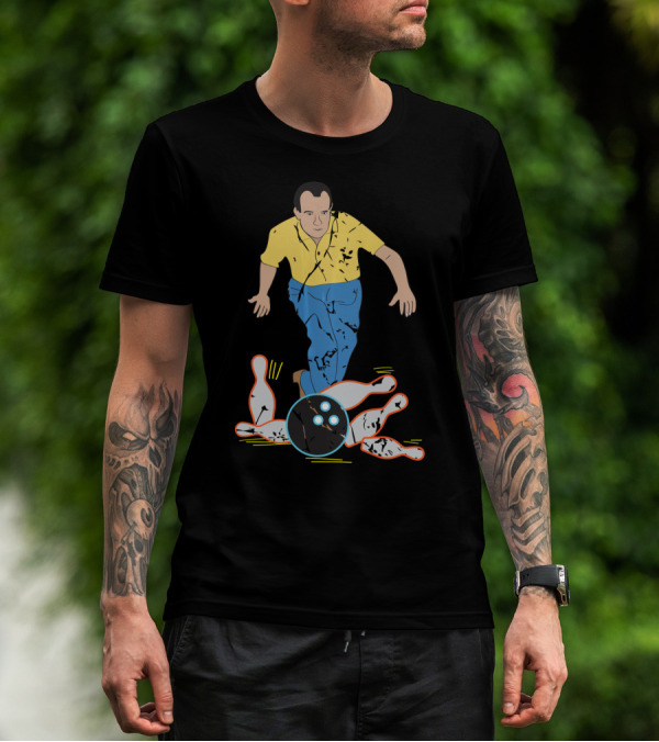 Vintage Bowling Strike Nixon Pin Action T-Shirt