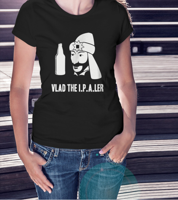 Vlad The I.P.A.er Funny Halloween Dracula Craft Beer Dr T-Shirt
