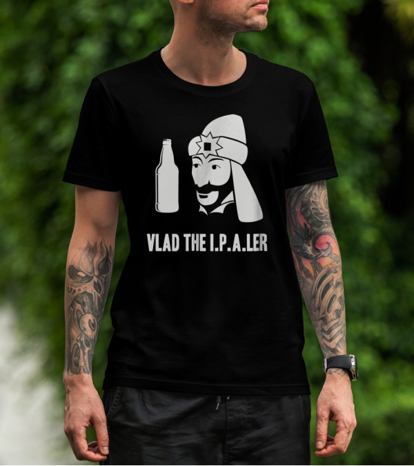 Vlad The I.P.A.er Funny Halloween Dracula Craft Beer Dr T-Shirt