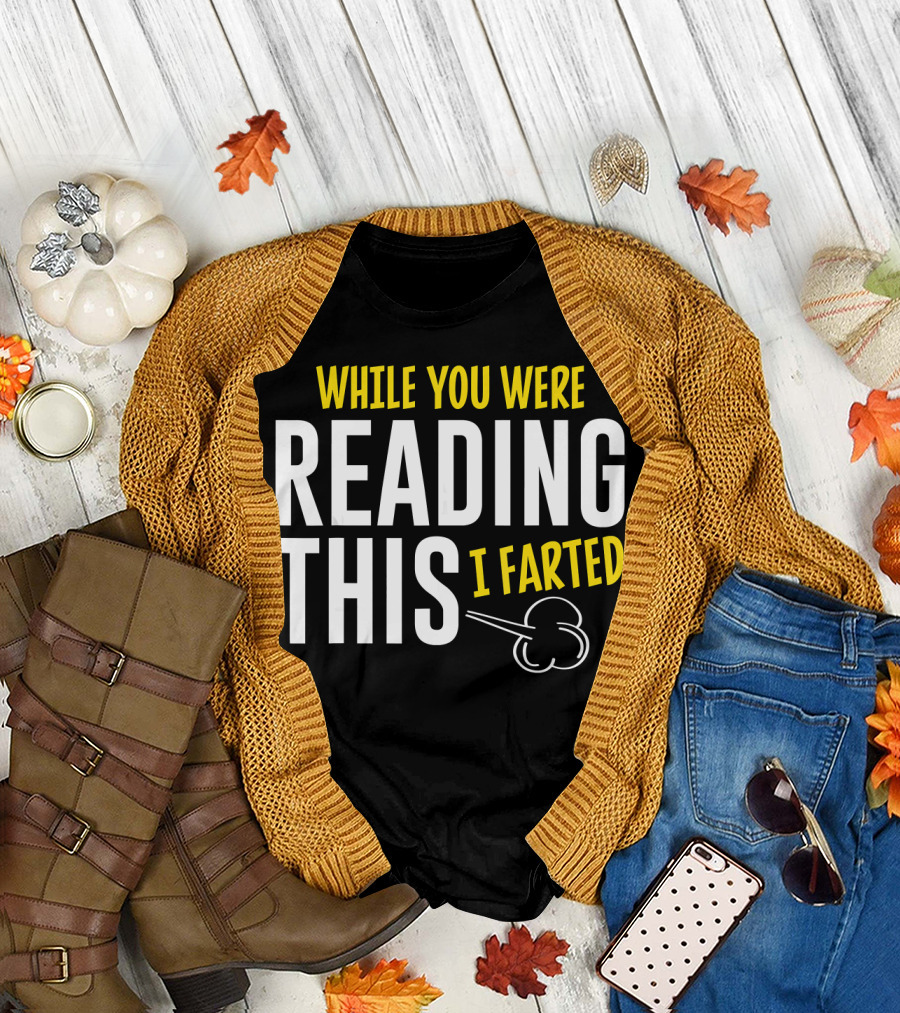 While You Were Reading This I Farted Comic Cloud T-Shirt