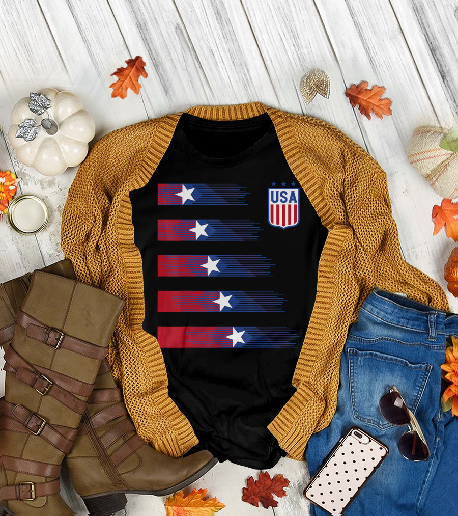USA Soccer Stars Women Men Kids T-Shirt