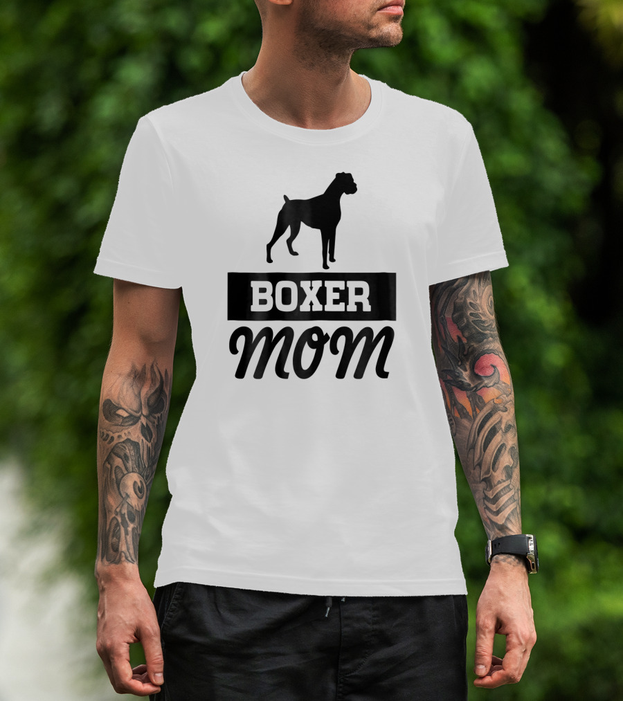 Boxer Mom Dog Mom T-Shirt