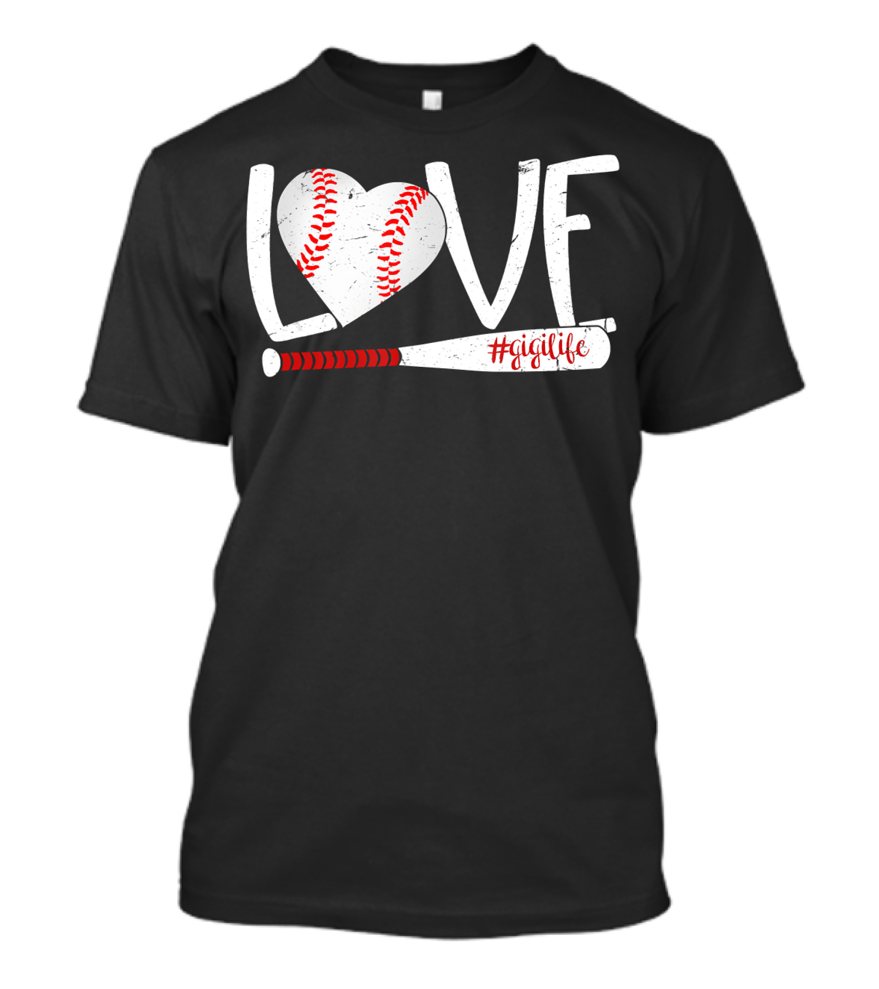 LOVE Baseball Heart Bat #GigiLife T-Shirt