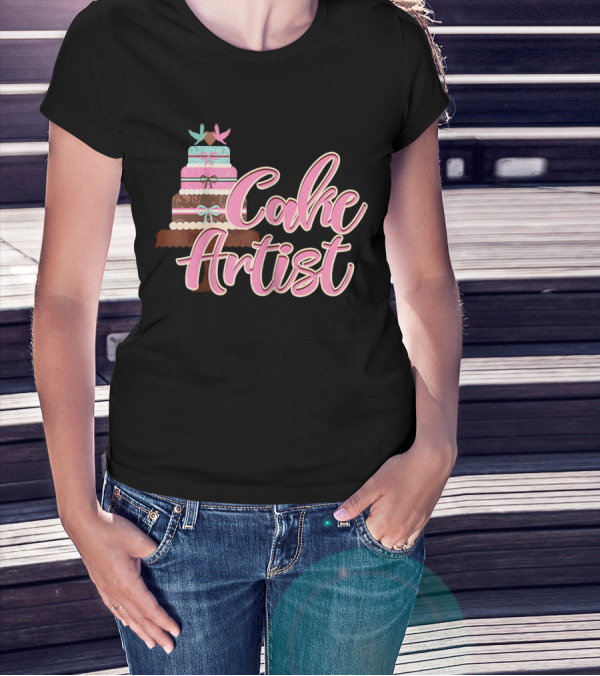 Cake Artist Wedding Cupcake Baking T-Shirt