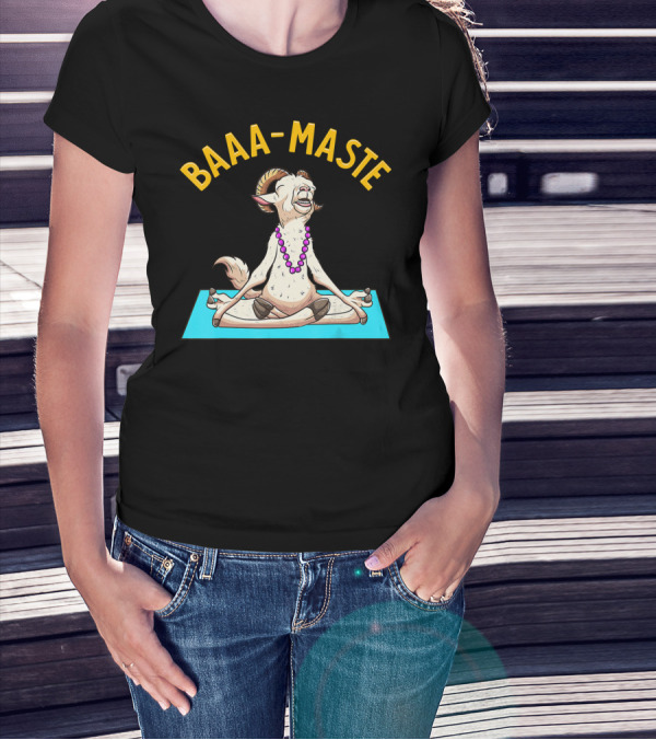 Yoga Goat Baa Maste Zen Spiritu Namaste T-Shirt