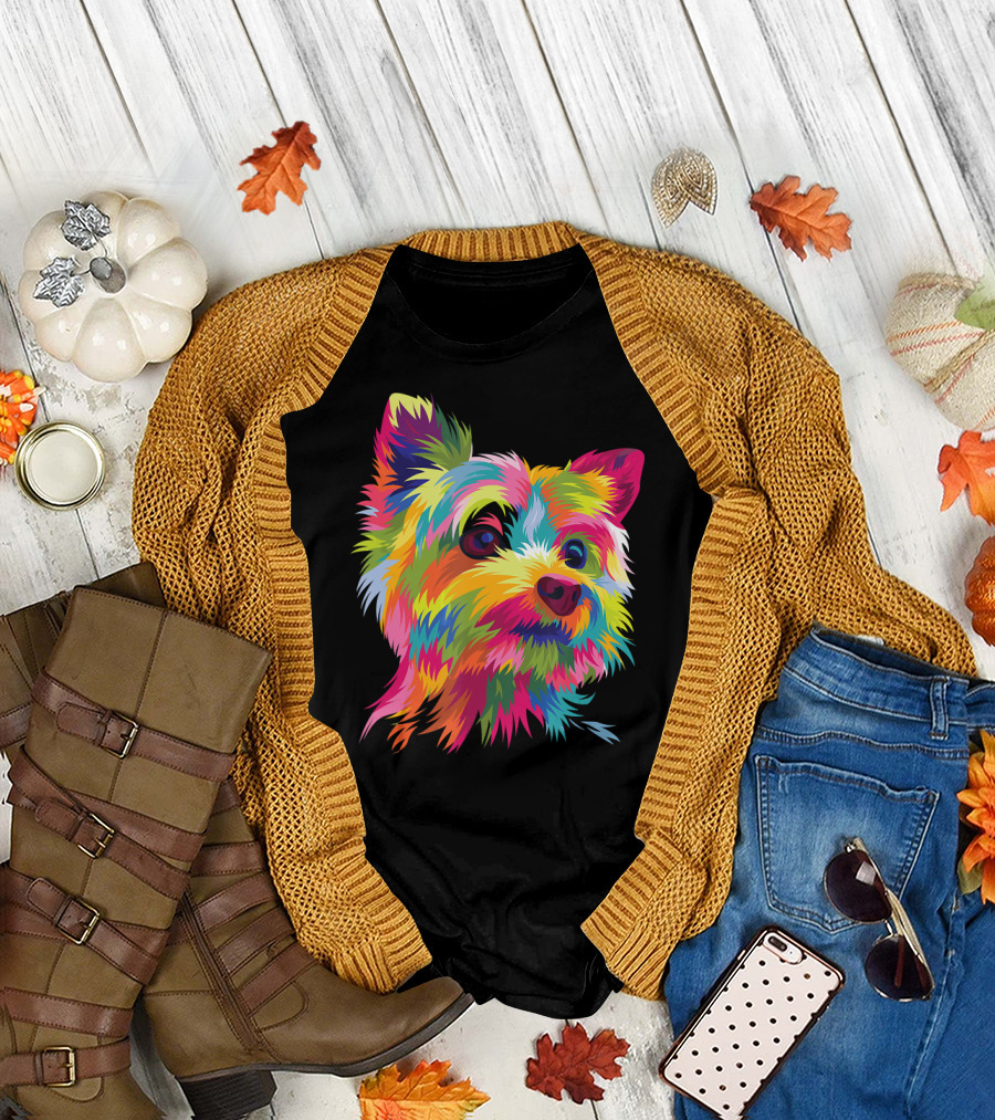 Yorkshire Terrier Vibrant Yorkie Pop T-Shirt