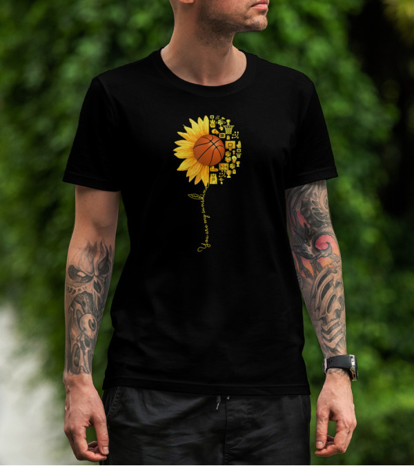 You Are My Sunshine Sunflower Basketball Trophy Icons T-Shirt