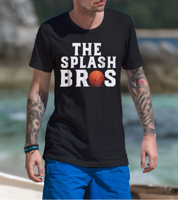 The Splash Bros Basketball Icon With Ball T-Shirt