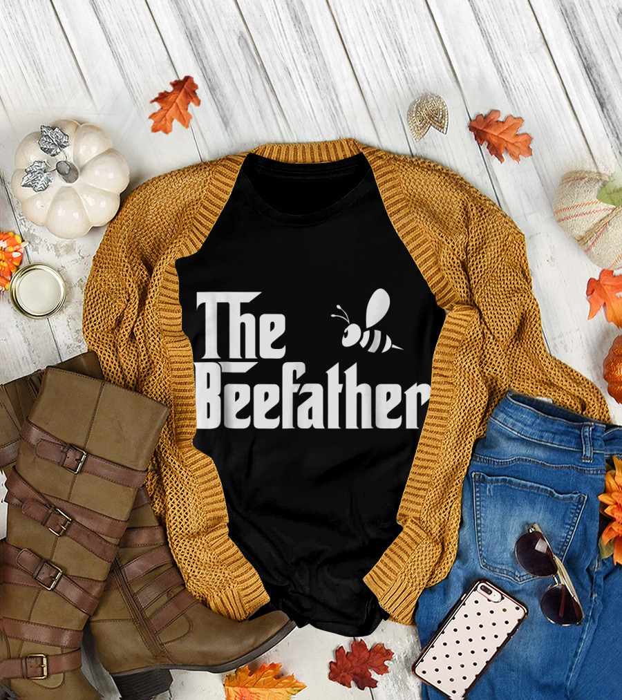 The Beefather Funny Beekeeper Bee Icon Inspired T-Shirt