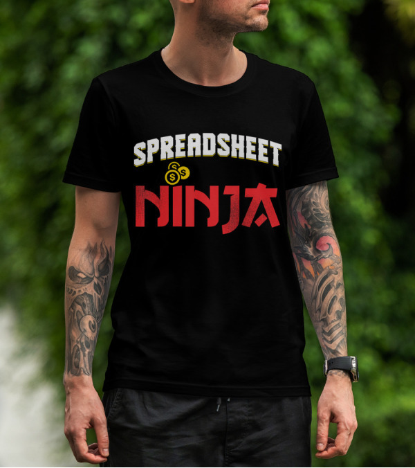 Spreadsheet Ninja CPA Bookkeeper Accountant T-Shirt