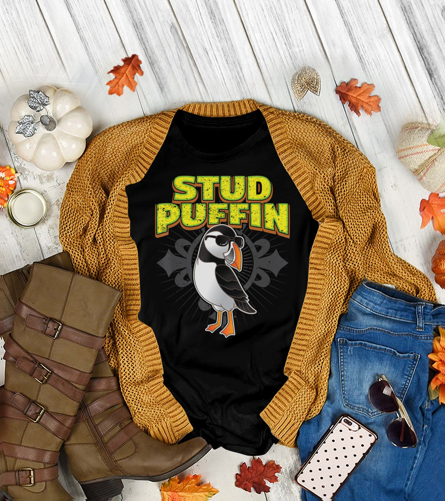 Stud Puffin Cool Seabird Stud Muffin T-Shirt