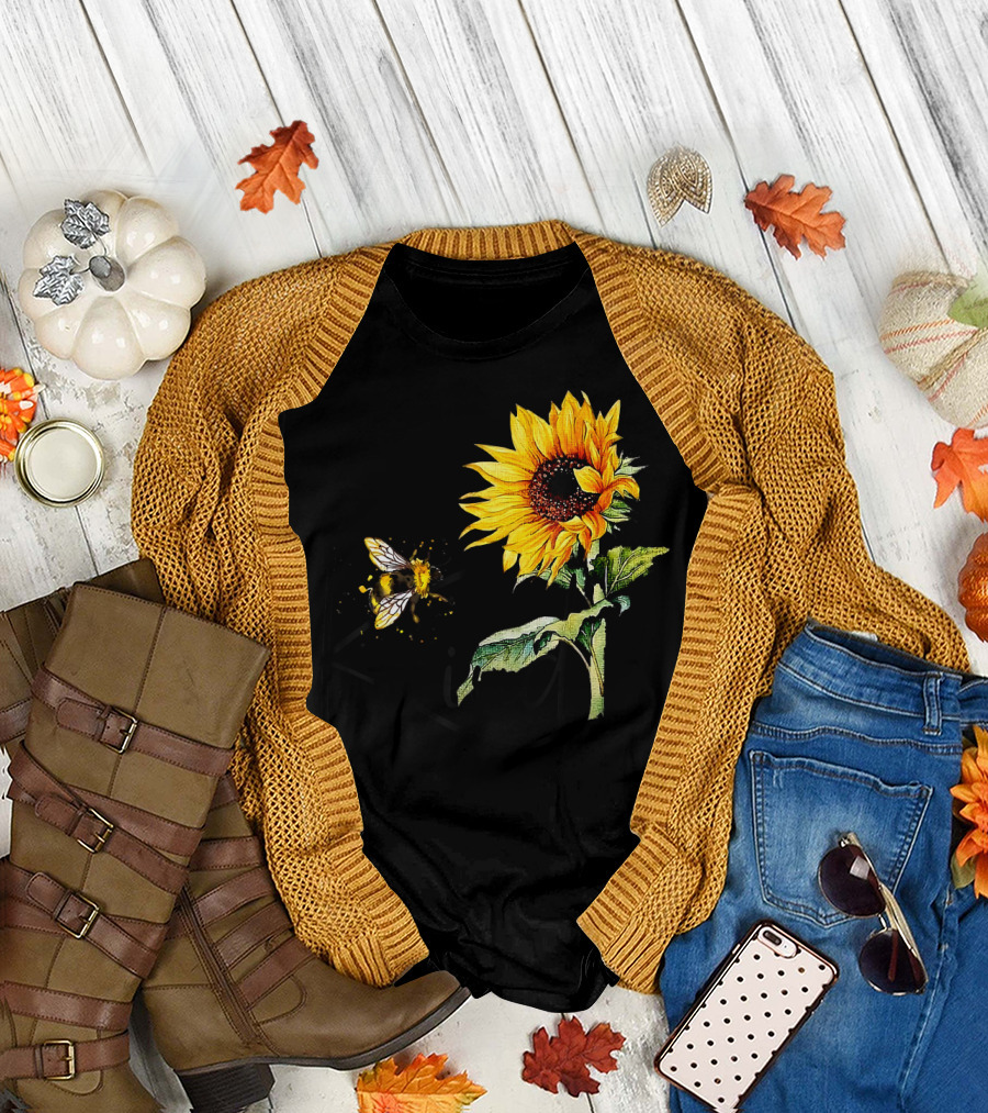 Sunflower Bee Kind T-Shirt