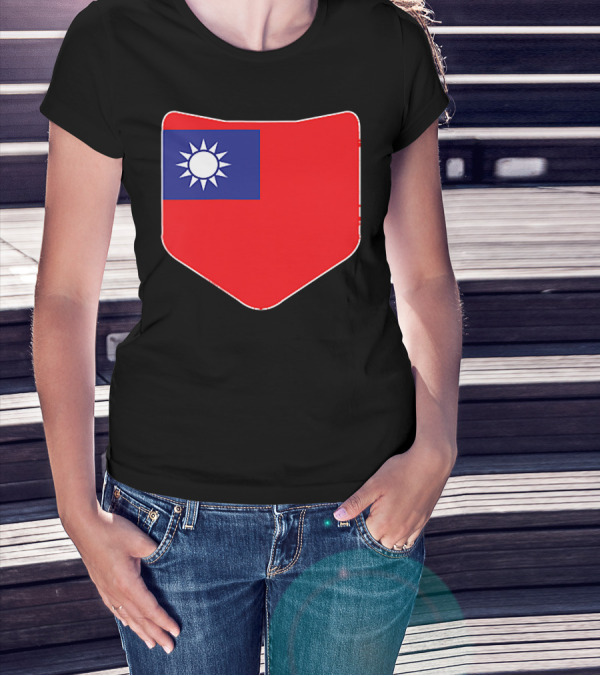 Taiwan Flag Pocket T-Shirt