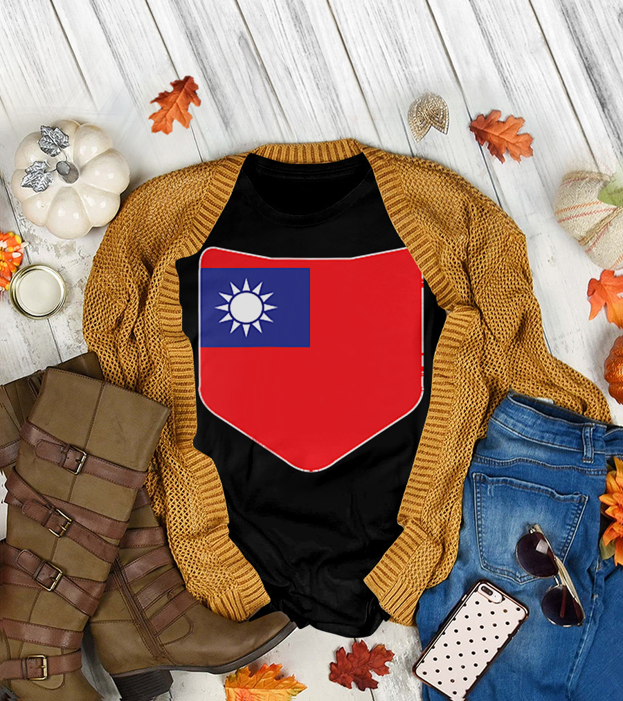 Taiwan Flag Pocket T-Shirt