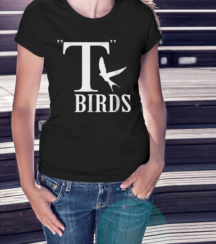 T Birds Flying Graphic Movie Themed T-Shirt