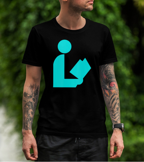 TealAqua Library Icon Road Sign Librarian Summer T-Shirt