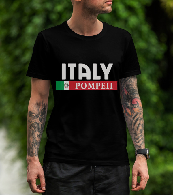 Italy Pompeii Mexican Flag T-Shirt