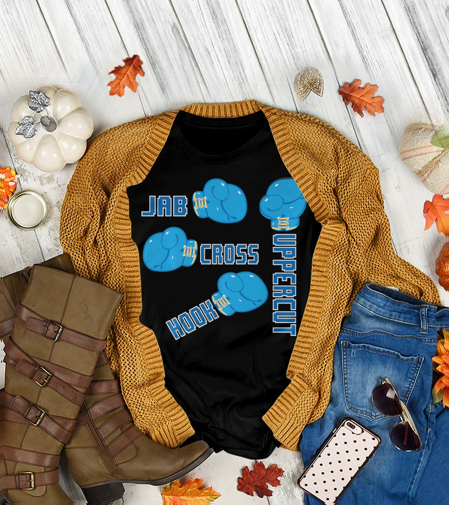 Jab Hook Cross Uppercut Boxing Glove Styles T-Shirt