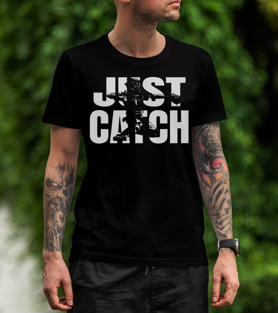 Just Catch Baseball Catchers Gear Iconic T-Shirt