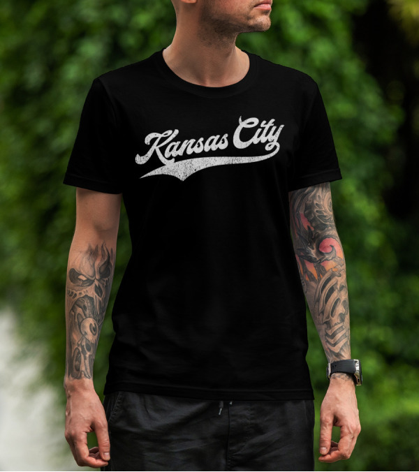 Kansas City Baseball KC Pride Retro Style Royal Blue T-Shirt