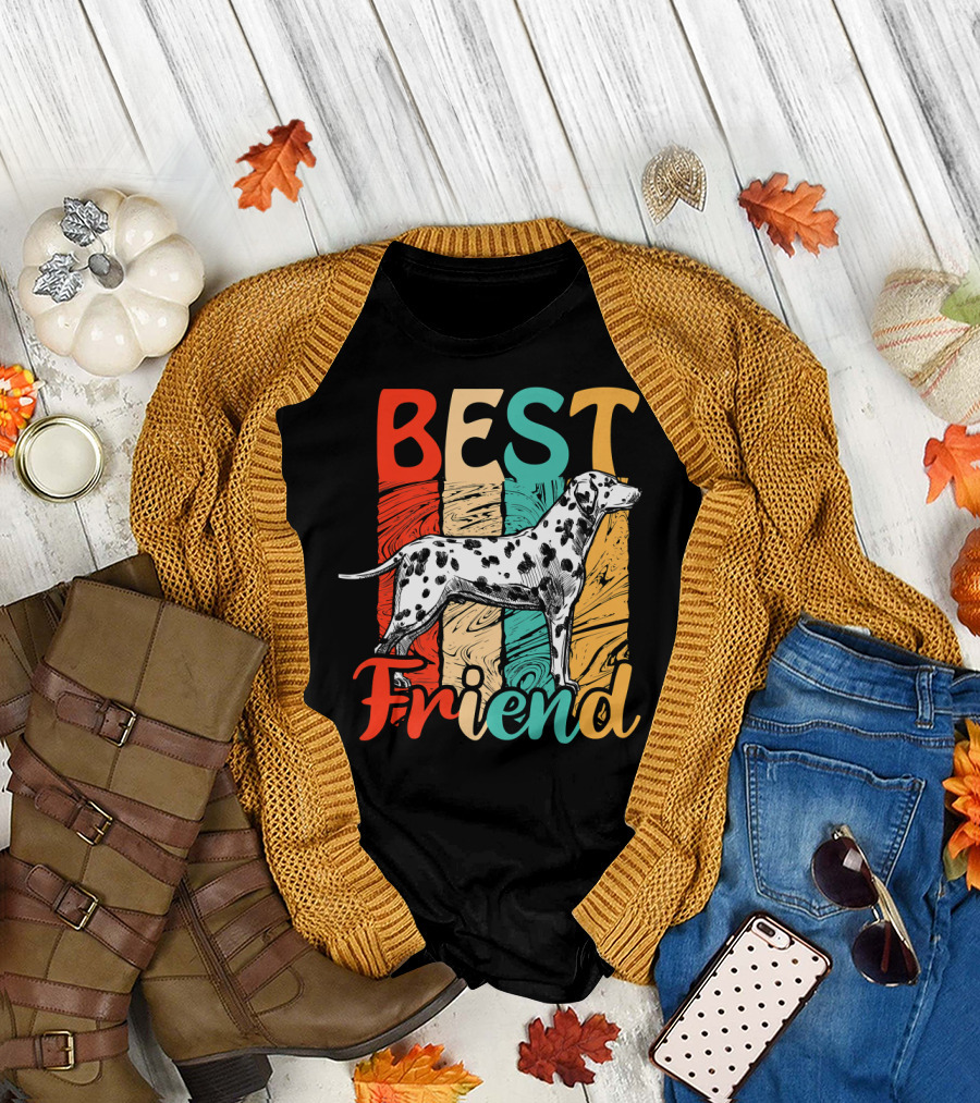 Best Friend Animal Dog Lover Dalmatian T-Shirt