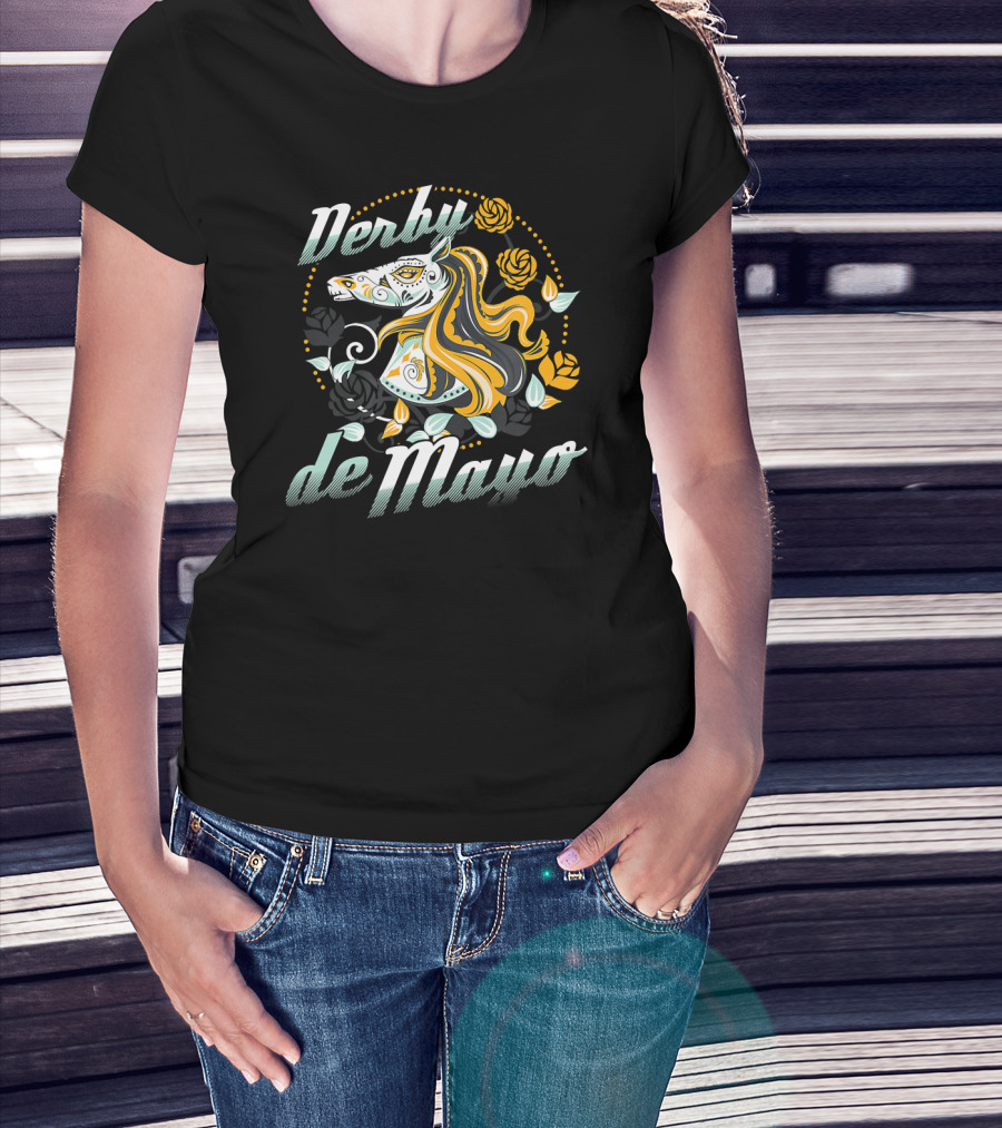 Derby De Mayo Equestrian Cinco De Mayo Horse T-Shirt