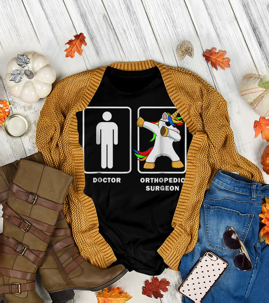 Doctor vs Orthopedic Surgeon Unicorn Dabbing T-Shirt