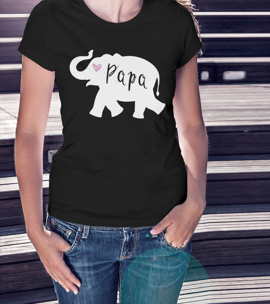 Papa Africa Elephant Father Men's T-Shirt