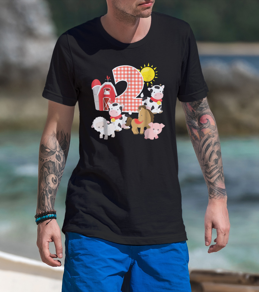 2nd Birthday Farm Animals Nursery T-Shirt
