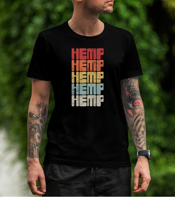 Retro Hemp Farming Organic Horticulture T-Shirt