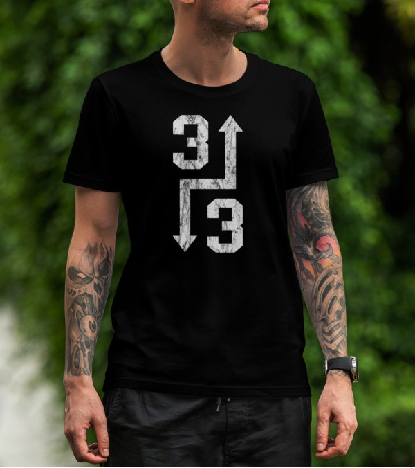 3 Up 3 Down Baseball Softball Scoreboard Arrows Game T-Shirt