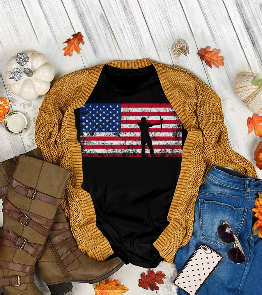 American Flag Archery T-Shirt