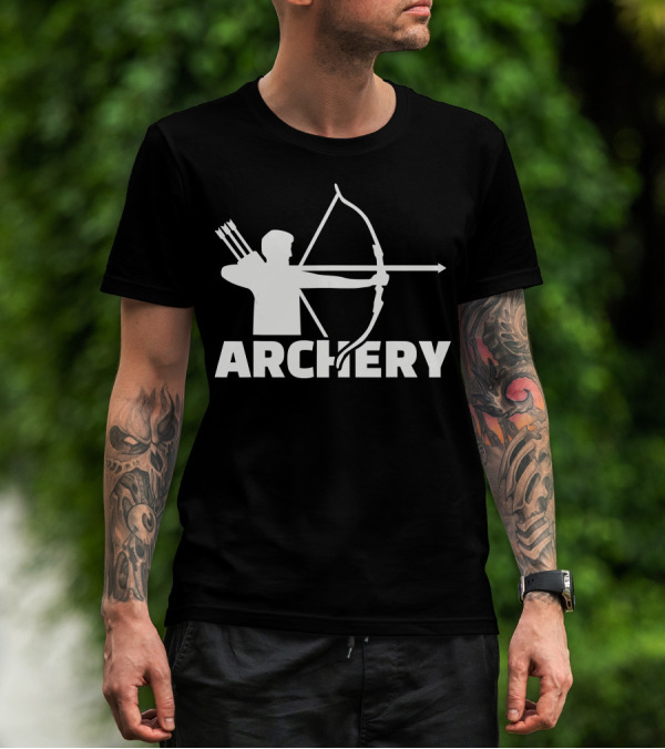 Archer With Bow And Arrows Archery T-Shirt