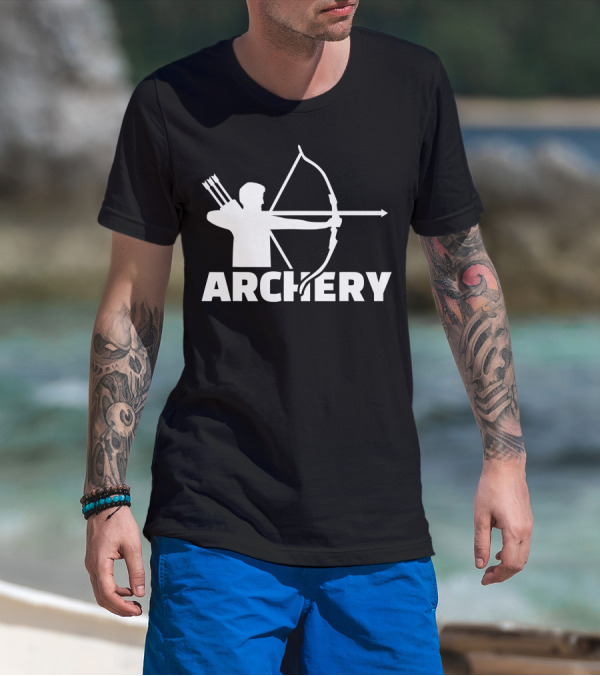 Archer With Bow And Arrows Archery T-Shirt