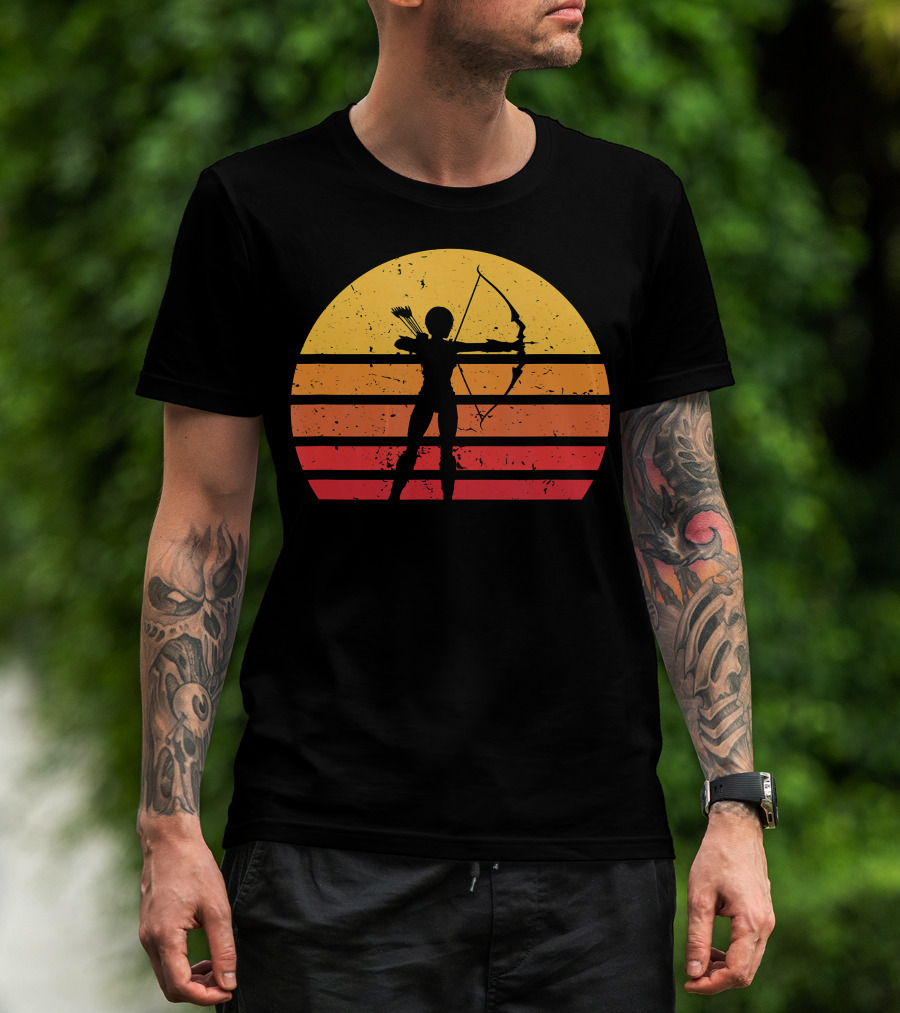 Archery Vintage Sunset Women Archer T-Shirt