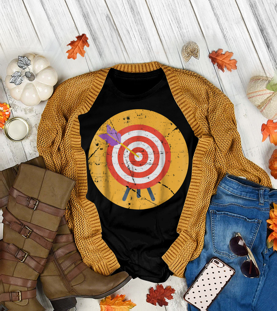 Archery Target Sport Arrows Bullseye T-Shirt