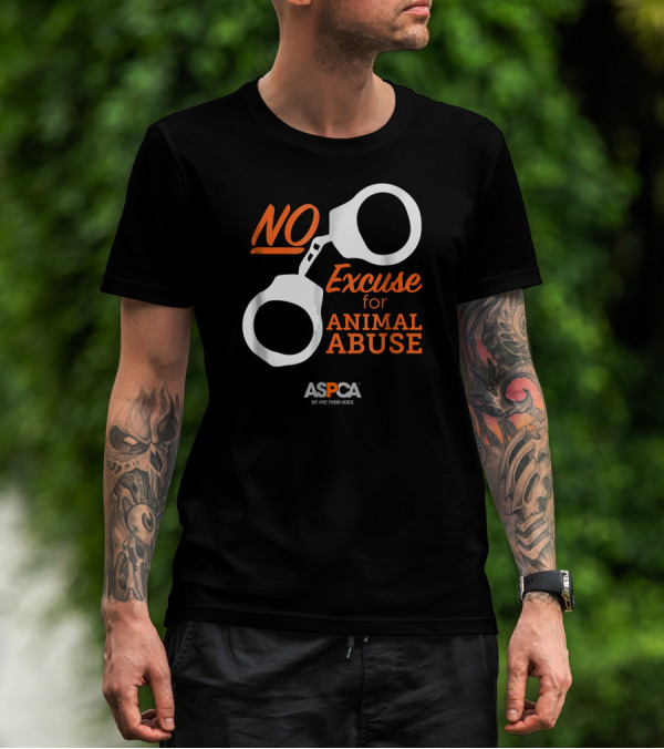 ASPCA We Are Their Voice No Excuse For Animal Abuse T-Shirt