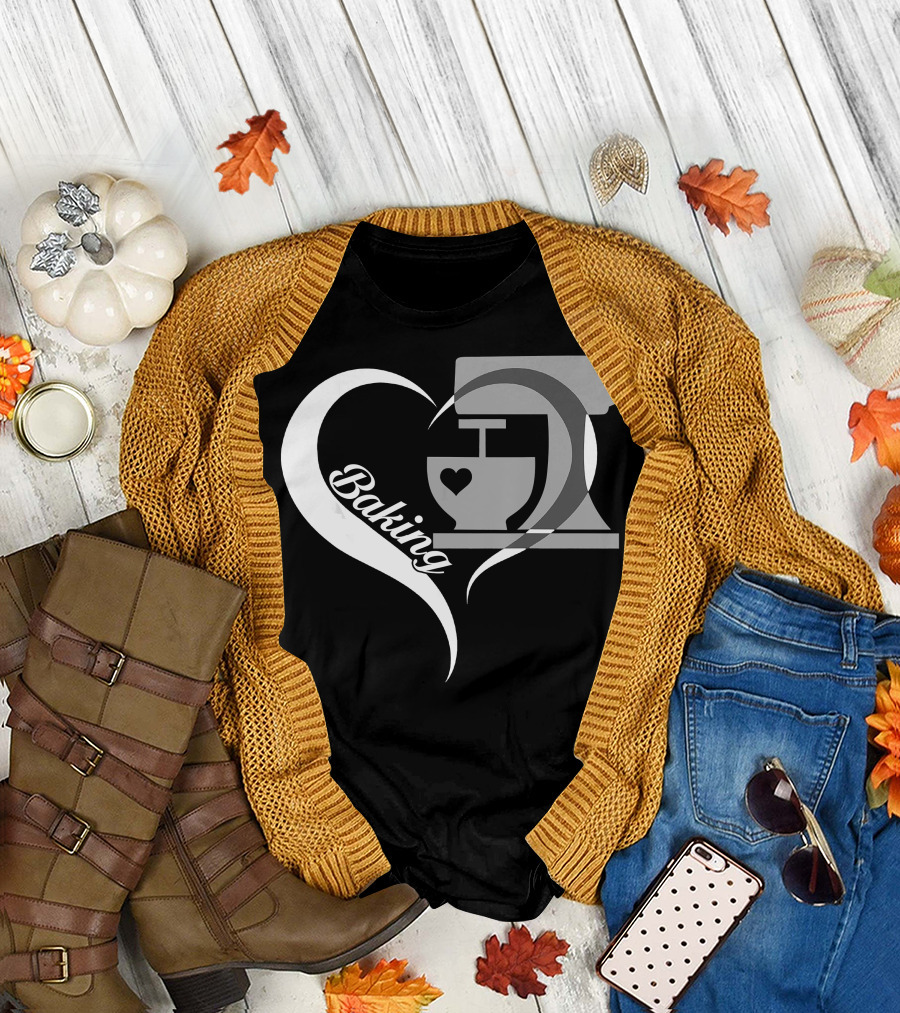 Baking Heart Mixer Baker I Love Baking T-Shirt