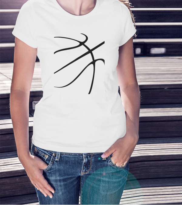 Basketball Costume Slam Dunk Dr Iconic Ball Lines T-Shirt