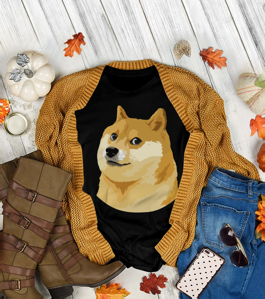 Doge Meme Shiba Inu Funny Looking Dog T-Shirt