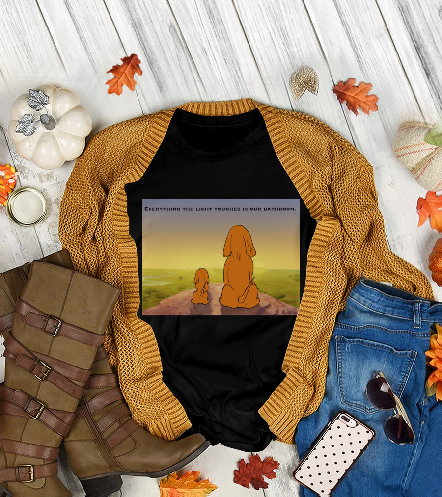 Everything the Light Touches Is Our Bathroom Lion Scene T-Shirt