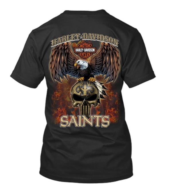 Harley Davidson Motor Cycles Saints T-Shirt