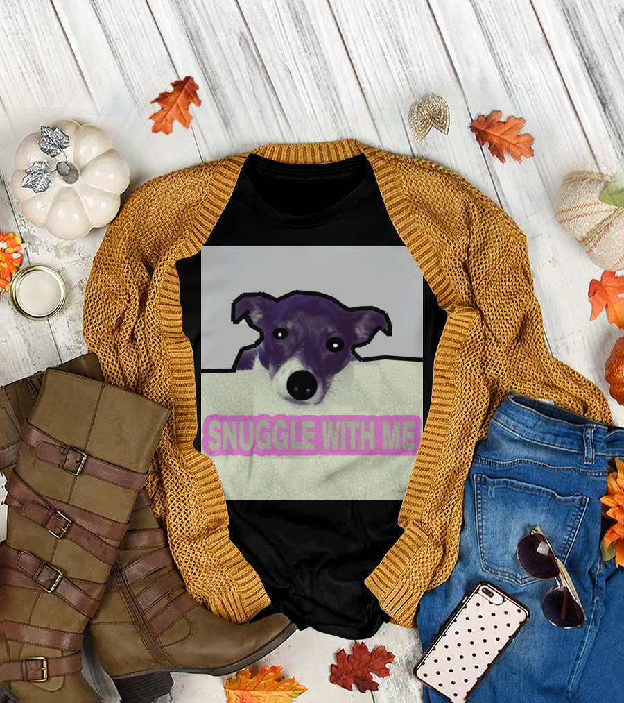 Charlie Snuggle with Me Dog Image T-Shirt