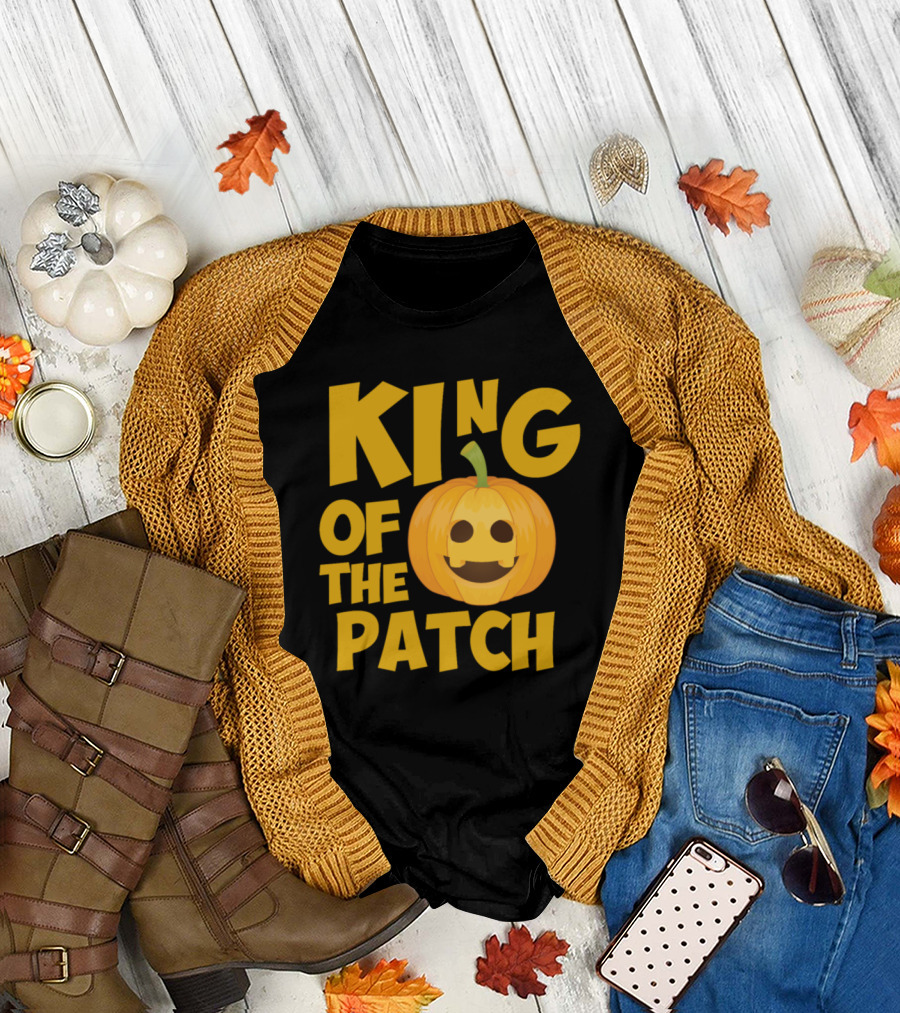 King of the Patch Pumpkin Halloween Jack-O'-Lantern T-Shirt